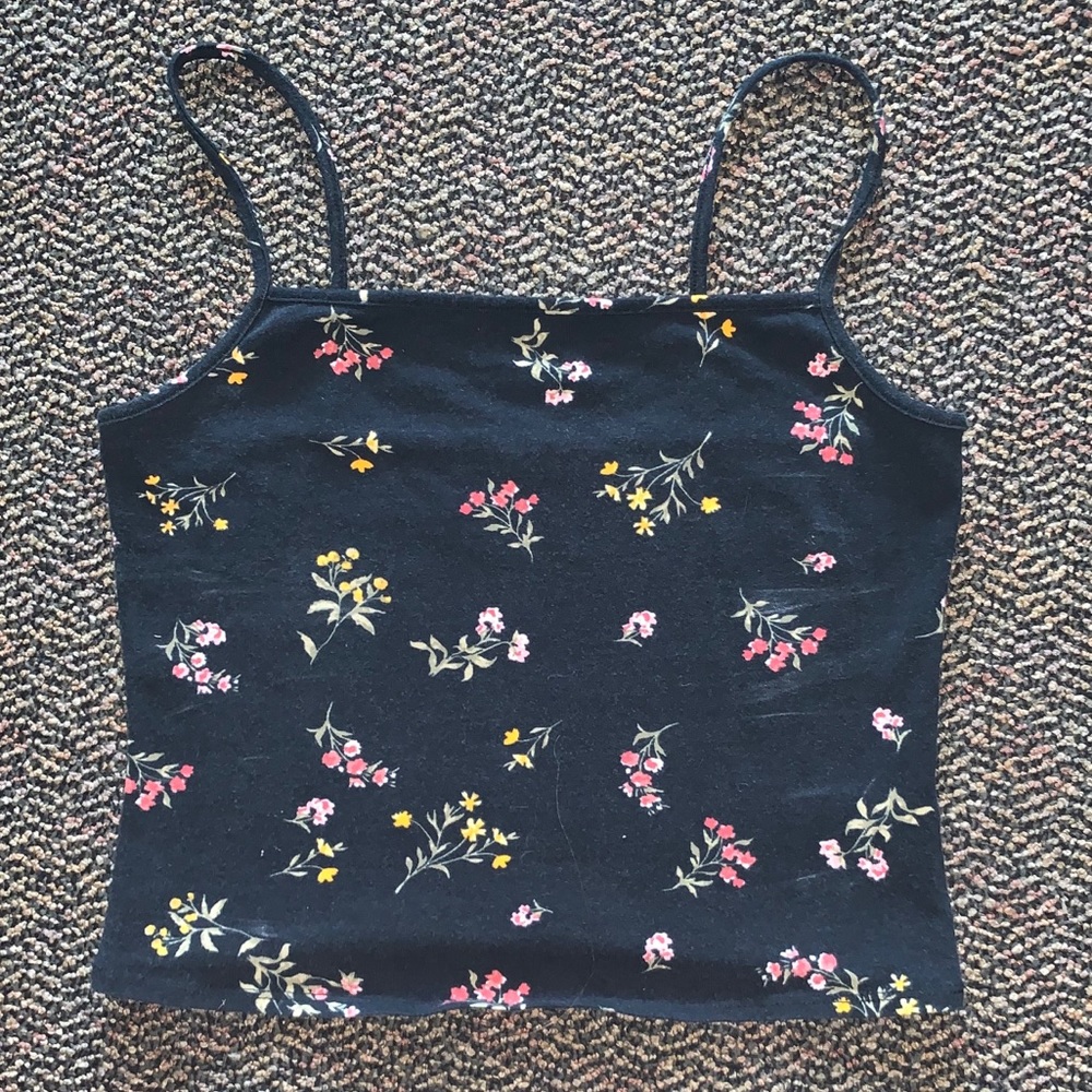 Garage Floral Crop Tank